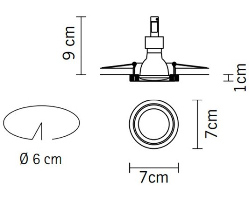 Точечный светильник Venere D55F5511 Fabbian Точечный светильник Venere D55F5511 Fabbian