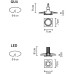 Точечный светильник Venere D55F5711 Fabbian