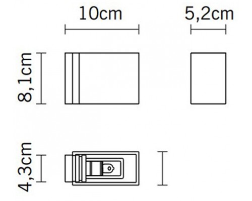 Настенный светильник Bijou Quadra D75D0701 Fabbian Настенный светильник Bijou Quadra D75D0701 Fabbian