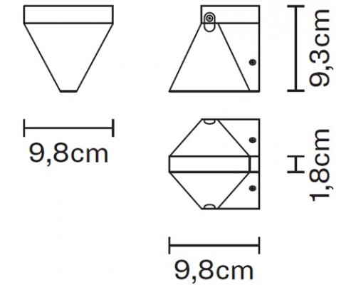 Бра Tripla F41D0111 Fabbian Бра Tripla F41D0111 Fabbian