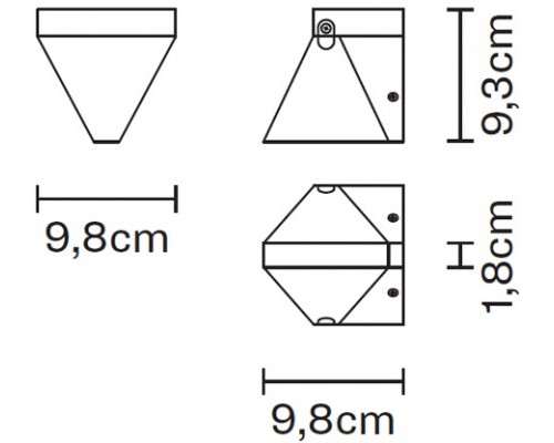 Бра Tripla F41D0111 Fabbian