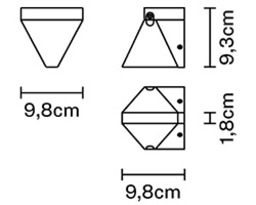Настенный светильник Tripla F41D0176 Fabbian Настенный светильник Tripla F41D0176 Fabbian