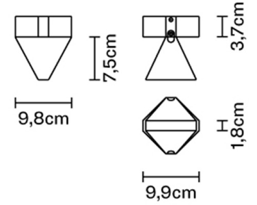 Потолочный светильник Tripla F41E0111 Fabbian Потолочный светильник Tripla F41E0111 Fabbian