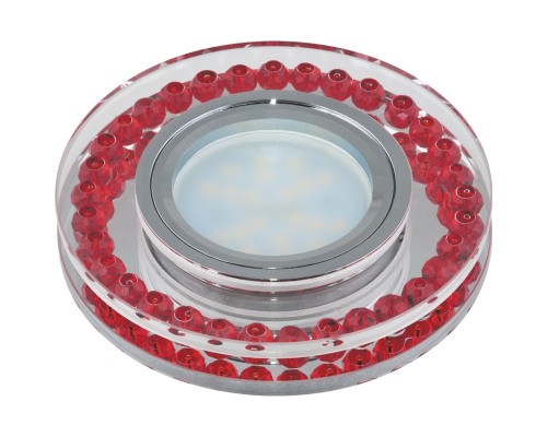 Точечный светильник Peonia DLS-P104 GU5.3 CHROME/RED Fametto Точечный светильник Peonia DLS-P104 GU5.3 CHROME/RED Fametto