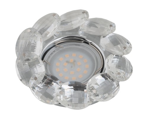Точечный светильник Peonia DLS-P114 GU5.3 CHROME/CLEAR Fametto Точечный светильник Peonia DLS-P114 GU5.3 CHROME/CLEAR Fametto