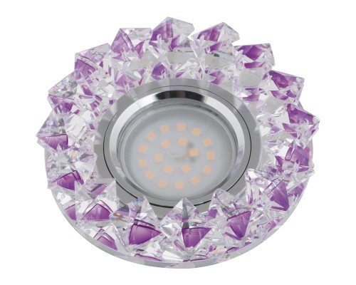 Точечный светильник Peonia DLS-P117 GU5.3 CHROME/PURPLE Fametto Точечный светильник Peonia DLS-P117 GU5.3 CHROME/PURPLE Fametto