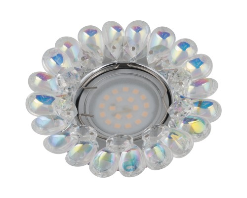 Точечный светильник Peonia DLS-P119 GU5.3 CHROME/RAINBOW Fametto Точечный светильник Peonia DLS-P119 GU5.3 CHROME/RAINBOW Fametto