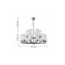 Подвесная люстра Assembly 2374-18P Favourite