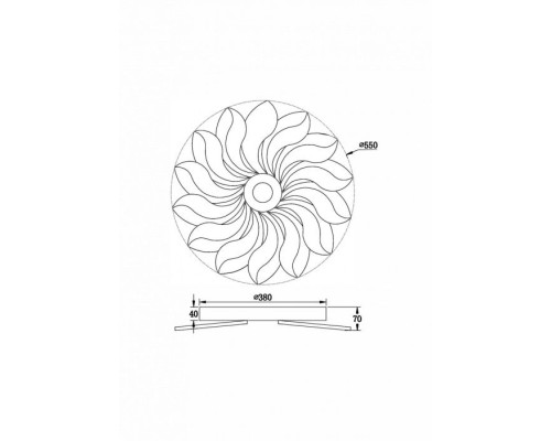 Потолочная люстра Cameron FR10023CL-L127W Freya
