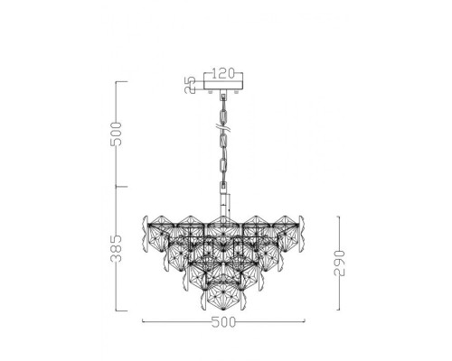Подвесная люстра Molly FR1004PL-09CH Freya Подвесная люстра Molly FR1004PL-09CH Freya