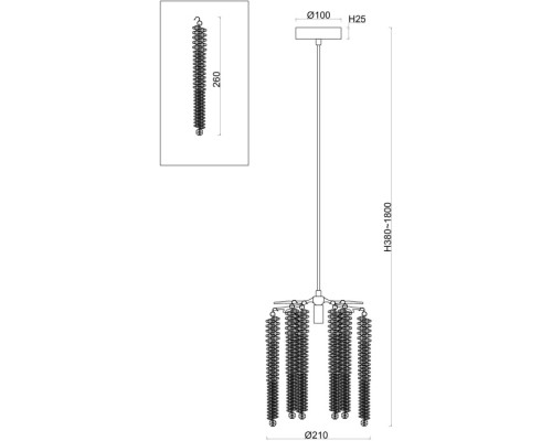 Подвесной светильник Mineral FR1010PL-01G Freya Подвесной светильник Mineral FR1010PL-01G Freya