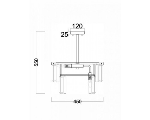 Потолочная люстра Viviane FR11001PL-08CH Freya Потолочная люстра Viviane FR11001PL-08CH Freya