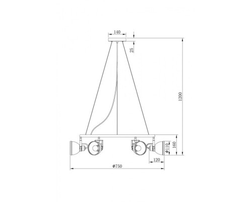 Подвесная люстра Roslyn FR4003PL-06W Freya Подвесная люстра Roslyn FR4003PL-06W Freya