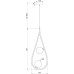 Подвесная люстра Perlina FR4005PL-02B Freya