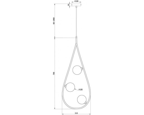 Подвесная люстра Perlina FR4005PL-03B2 Freya Подвесная люстра Perlina FR4005PL-03B2 Freya