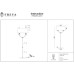 Торшер Tina FR5034FL-02CH Freya