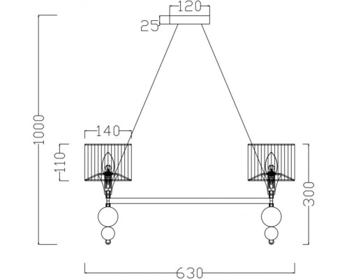 Подвесная люстра Lauren FR5093PL-05CH Freya Подвесная люстра Lauren FR5093PL-05CH Freya