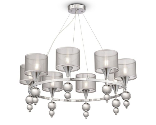 Подвесная люстра Lauren FR5093PL-08CH Freya Подвесная люстра Lauren FR5093PL-08CH Freya