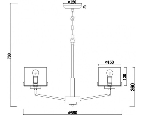 Подвесная люстра Karen FR5096PL-05CH Freya Подвесная люстра Karen FR5096PL-05CH Freya
