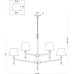 Подвесная люстра Rosemary FR5190PL-12BS Freya