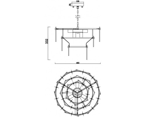 Подвесная люстра Sophia FR5197PL-05BS Freya Подвесная люстра Sophia FR5197PL-05BS Freya