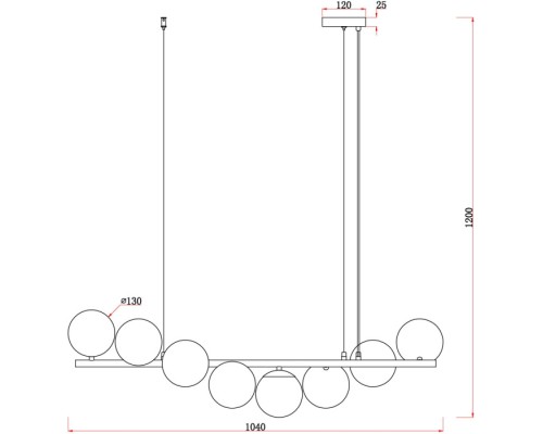 Подвесной светильник Zing FR5199PL-08BS1 Freya Подвесной светильник Zing FR5199PL-08BS1 Freya