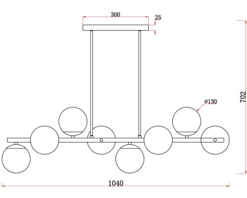 Потолочная люстра Zing FR5199PL-08BS Freya Потолочная люстра Zing FR5199PL-08BS Freya
