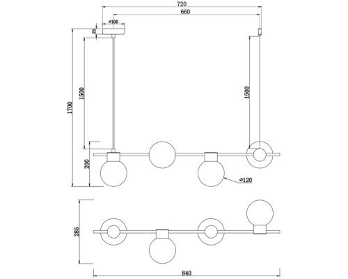 Подвесной светильник Gatsby FR5232PL-04B Freya Подвесной светильник Gatsby FR5232PL-04B Freya