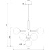 Потолочная люстра Inversion FR5233PL-13BS Freya