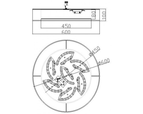 Потолочный светильник Zoticus FR6005CL-L48G Freya Потолочный светильник Zoticus FR6005CL-L48G Freya