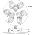 Потолочная люстра Myrtle FR6013CL-L157W Freya