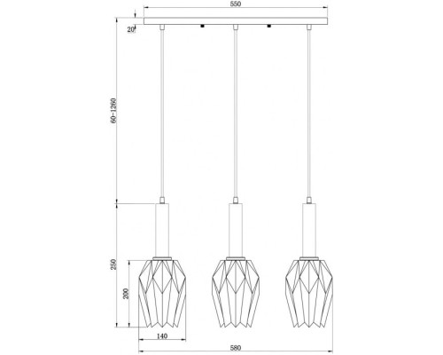 Подвесной светильник Delta FR9001PL-03B Freya Подвесной светильник Delta FR9001PL-03B Freya
