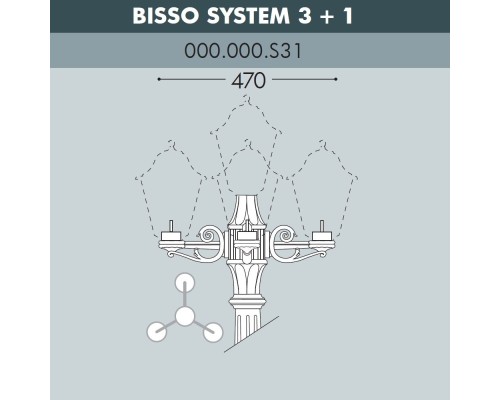 Консоль Bisso 000.000.S31.A0 Fumagalli