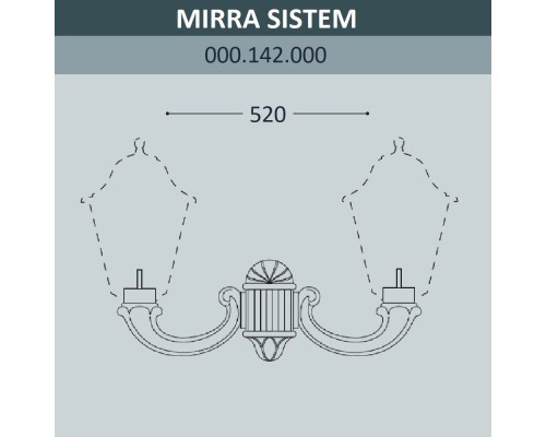 Консоль Mirra 000.142.000.A0 Fumagalli Консоль Mirra 000.142.000.A0 Fumagalli
