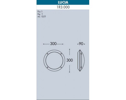 Настенный светильник уличный Lucia 1R3.000.000.AYE27.PK1 Fumagalli Настенный светильник уличный Lucia 1R3.000.000.AYE27.PK1 Fumagalli