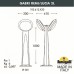 Наземный фонарь Lucia 1R3.613.X20.WYE27 Fumagalli