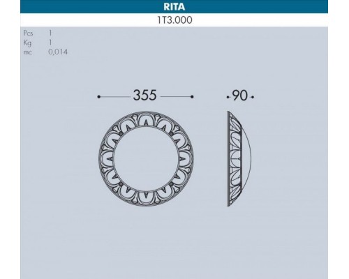 Настенный светильник уличный Rita 1T3.000.000.VYE27 Fumagalli Настенный светильник уличный Rita 1T3.000.000.VYE27 Fumagalli