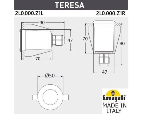 Встраиваемый светильник уличный Teresa 2L0.000.000.AXZ1L Fumagalli Встраиваемый светильник уличный Teresa 2L0.000.000.AXZ1L Fumagalli