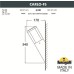 Настенный светильник уличный Carlo DR1.571.000.WXU1L Fumagalli