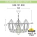 Уличный подвесной светильник RUT E26.120.S30.WXF1R Fumagalli