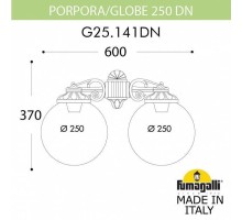 Настенный светильник уличный Globe 250 G25.141.000.BYE27DN Fumagalli