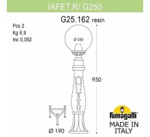 Наземный фонарь Globe 250 G25.163.000.VZE27 Fumagalli
