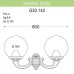 Настенный светильник уличный Globe 300 G30.142.000.BYE27 Fumagalli