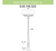 Наземный фонарь Globe 300 G30.156.S20.VXE27 Fumagalli