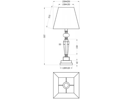 Интерьерная настольная лампа 22-86639TL Garda Decor Интерьерная настольная лампа 22-86639TL Garda Decor