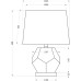Интерьерная настольная лампа 22-88259 Garda Decor
