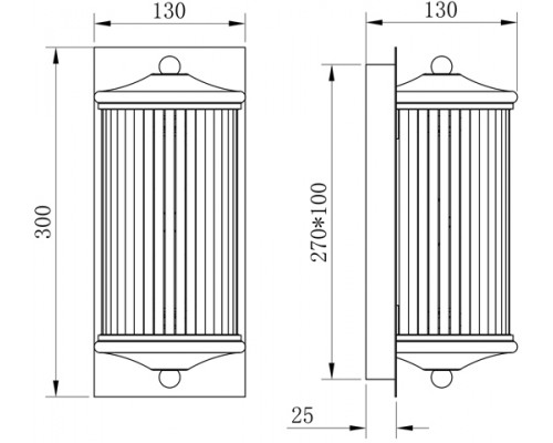 Бра K2KG0603W-2 Garda Decor Бра K2KG0603W-2 Garda Decor