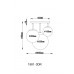Подвесной светильник Joel 1581-3DR Globo