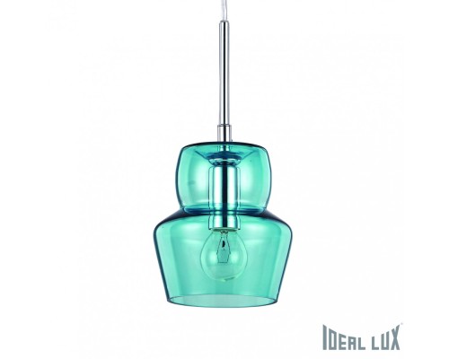 Подвесной светильник Zeno ZENO SP1 SMALL AZZURRO Ideal Lux Подвесной светильник Zeno ZENO SP1 SMALL AZZURRO Ideal Lux