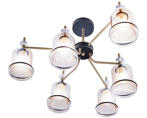 Потолочная люстра MD.4889-6-S AB+BK Imex Потолочная люстра MD.4889-6-S AB+BK Imex